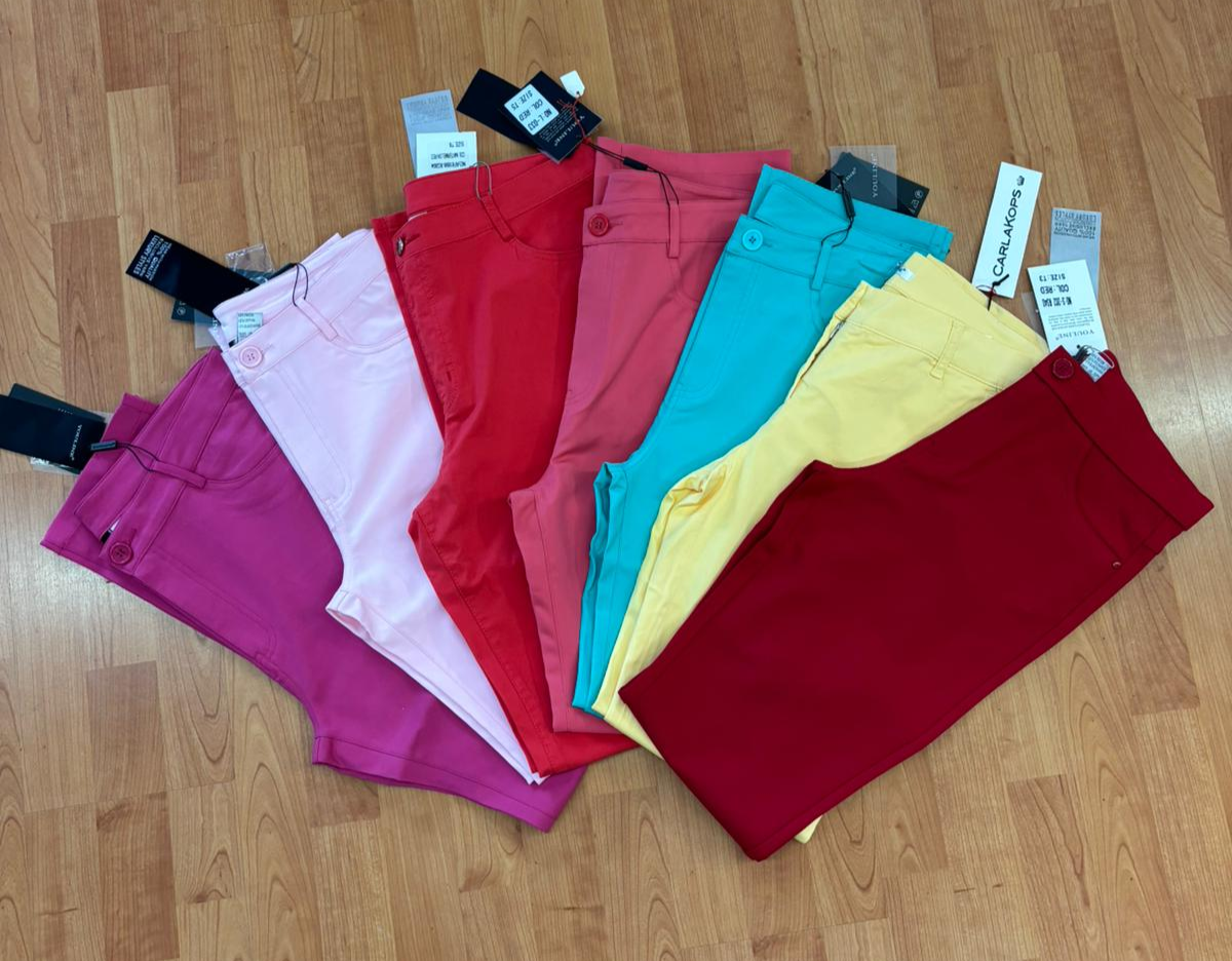 Carlakops Damen-Chino in Sommerfarben